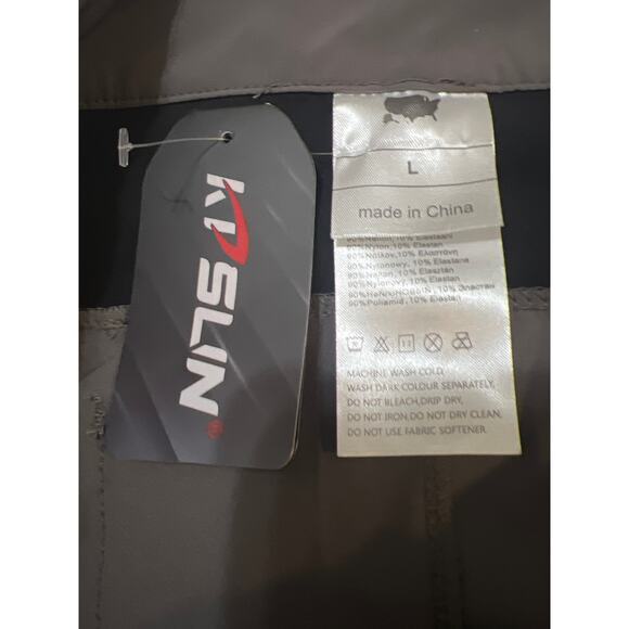 Men's Hiking Cargo Shorts Dark Grey and Black NWT Size L - Picture 13 of 13